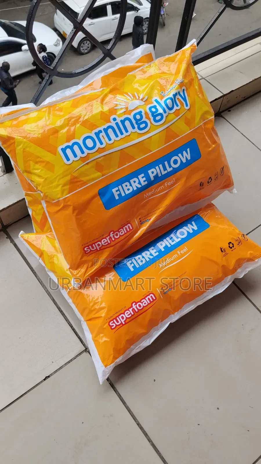 Morning Glory Everyday Fibre Pillows – 2 Pieces