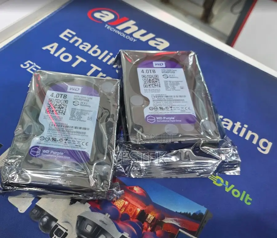 WD 4TB Surveillance HDD 3.5" SATA 24/7 Security Drive