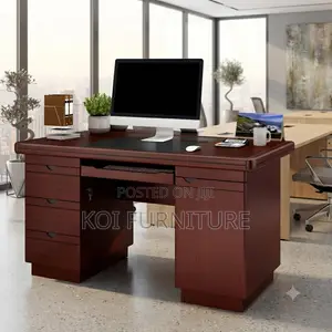 Office Desk; 1.4 Meters Executive Office Mahogany Panelling Desks
