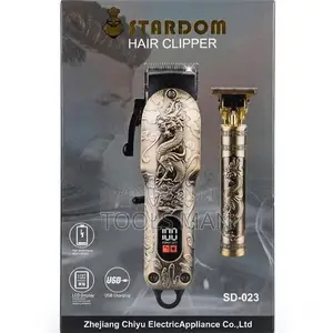 Hair Clipper Stardom SD-023 Cordless Trimmer Dragon Carving USB