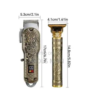 Hair Clipper Stardom SD-023 Cordless Trimmer Dragon Carving USB