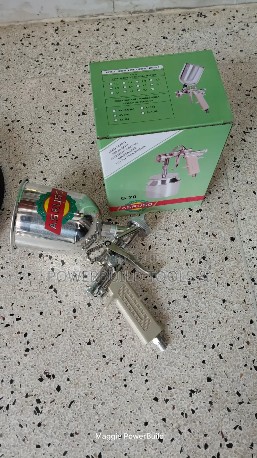 Asturo HVLP Spray Gun With Metallic Cup