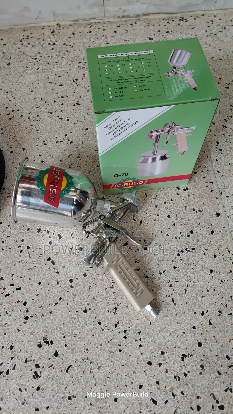 Asturo HVLP Spray Gun With Metallic Cup
