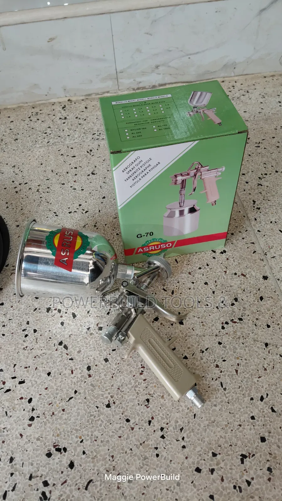 Asturo HVLP Spray Gun With Metallic Cup