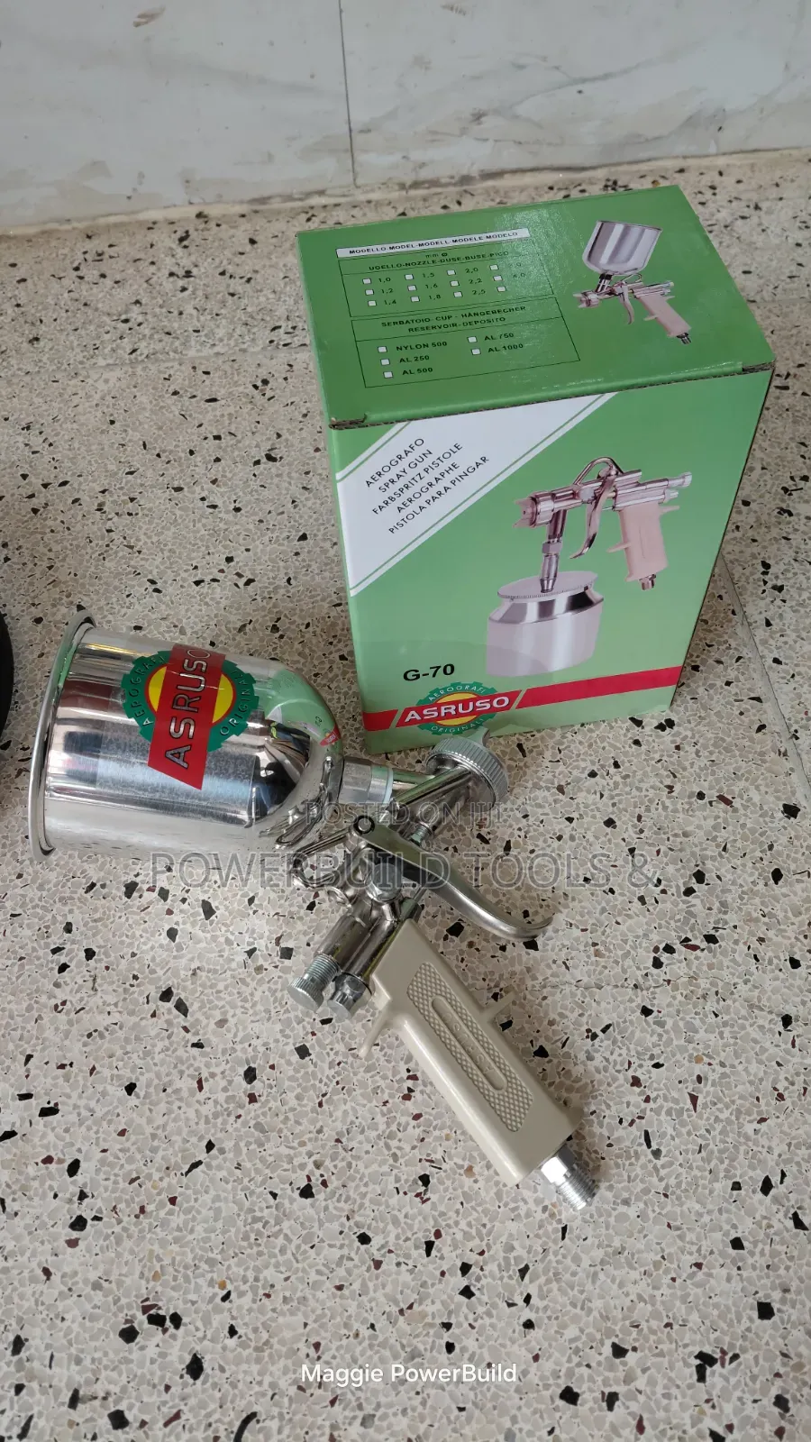 Asturo HVLP Spray Gun With Metallic Cup