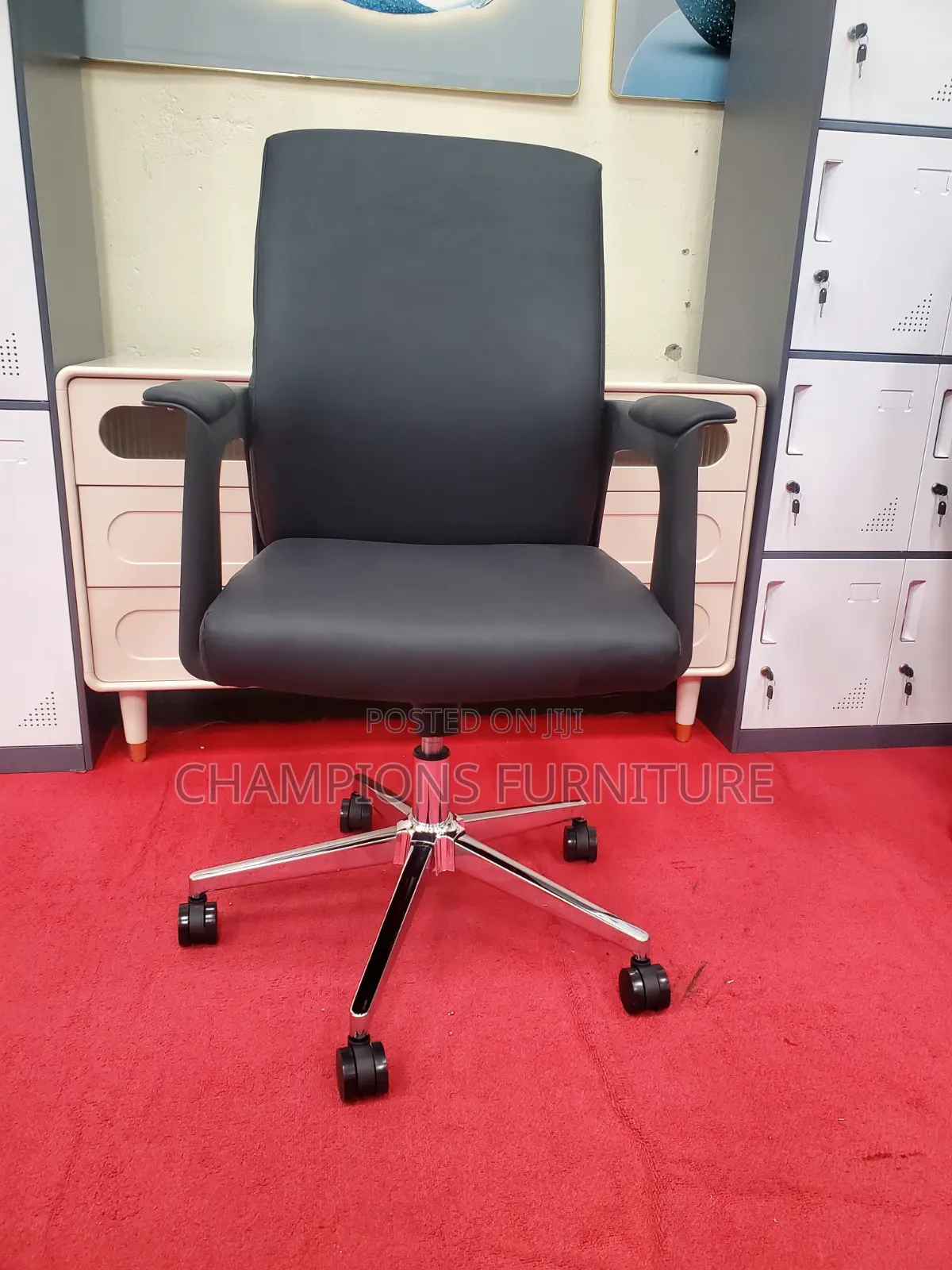 Mid Back PU Leather Office Chair
