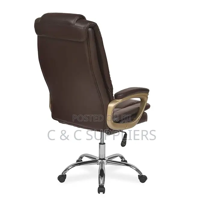Brown Office Leather Computer Chair.