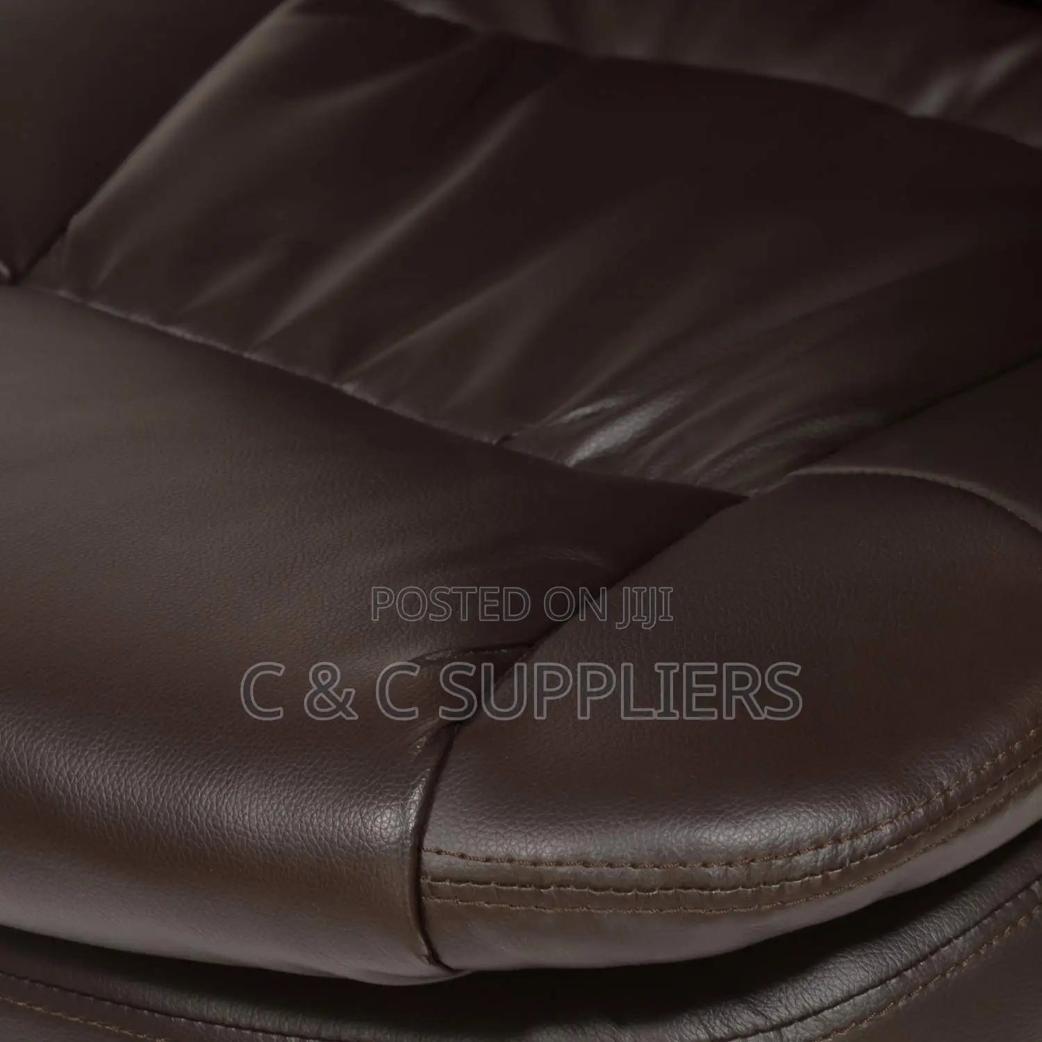 Brown Office Leather Computer Chair.