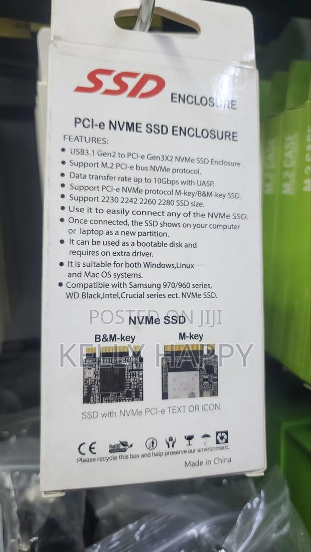 SSD External Enclosure Usb3.1 to NVMe Type C Cable - thumbnail 2