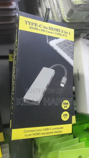 Typec to HDMI 5in1 SD Card +USB 3 .0