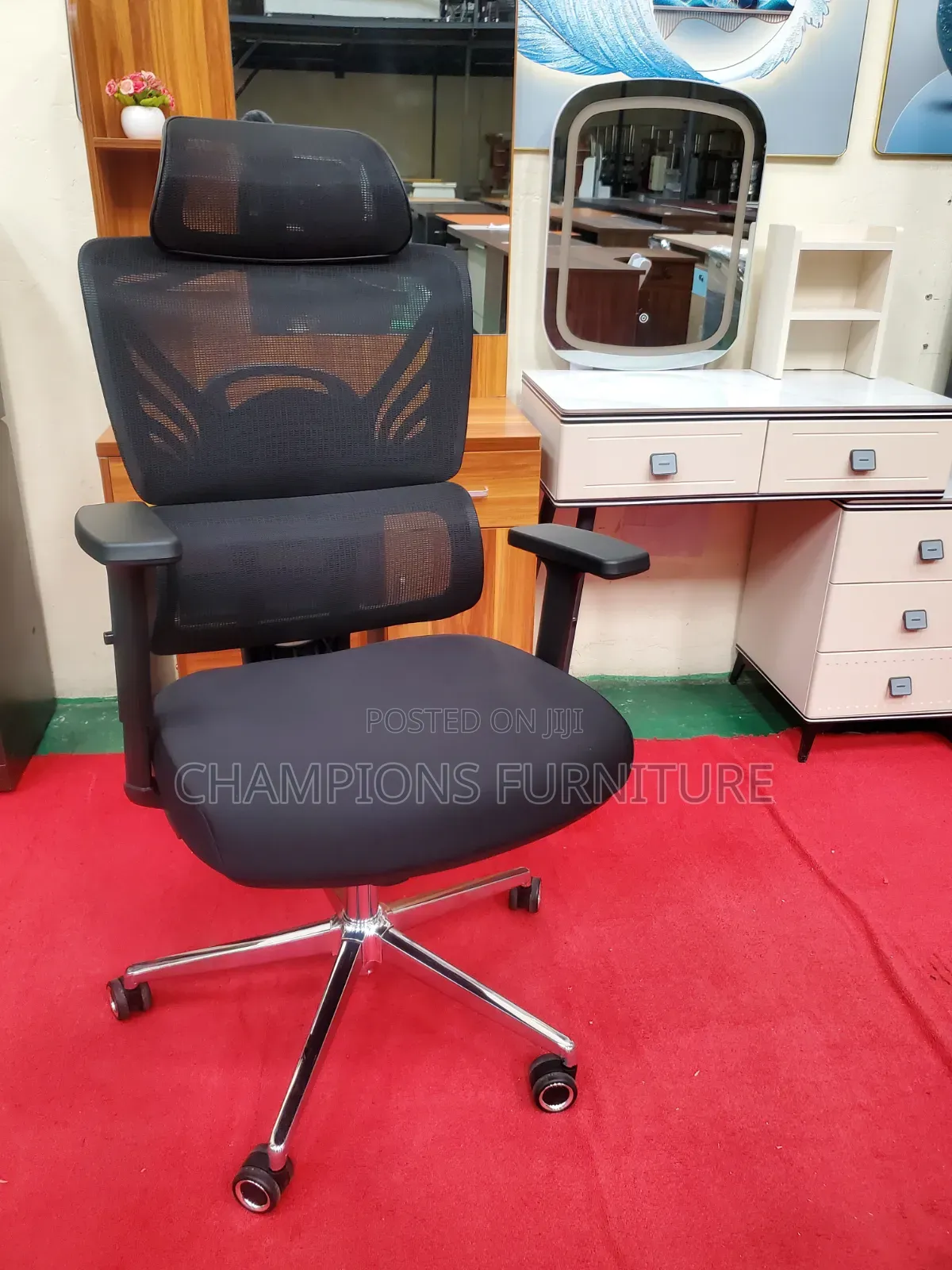 Black Orthopedic Office Chair