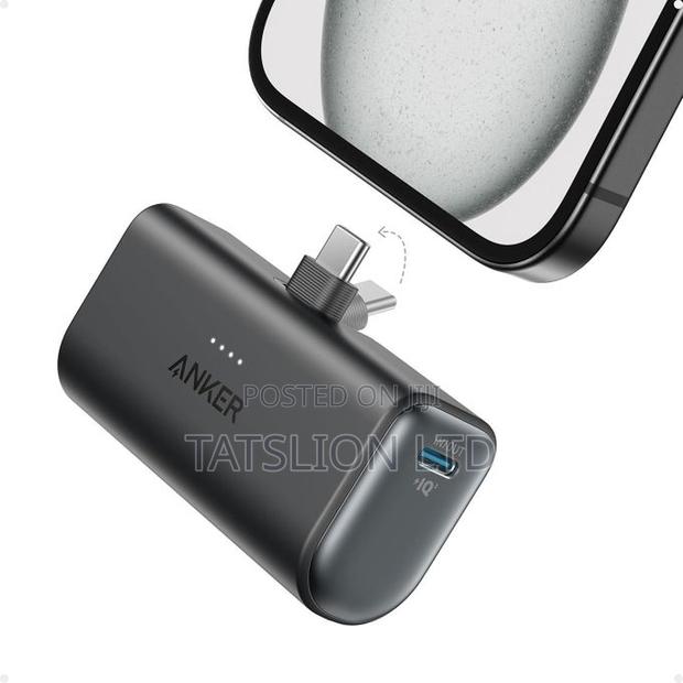 Anker Nano Power Bank USB-C Connector) 5000mah, 22.5w Black