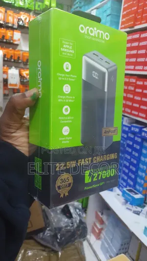 Oraimo PowerNova QF1 27000mAh Power Bank – 22.5W Fast Charging