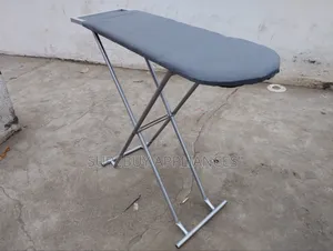 Metallic Foldable Ironing Board With Adjustable Height Stand