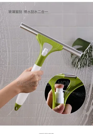 Double Sided Window and Glass Cleaner With Sprayer