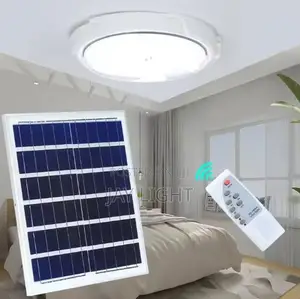 Watt Solar Powered LED Ceiling Light 200W Round Indoor
