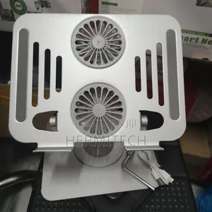 Dual Fan Mettalic Laptop Stand Available for Laptops and PC