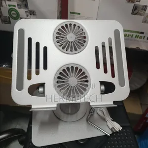 Dual Fan Mettalic Laptop Stand Available for Laptops and PC