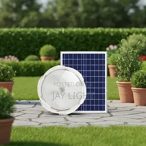 Solar Indoor Ceiling Light With Solar Panel Remote Control