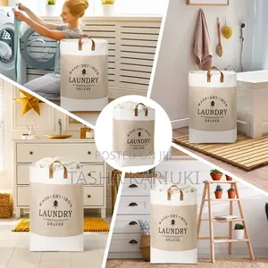 *Large Capacity Foldable Laundry Deluxe Basket*