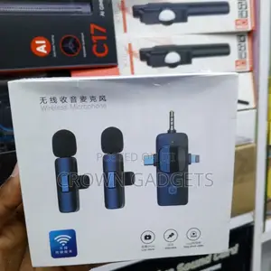 Dual Wireless Microphone With Lightning USB-C Receiver