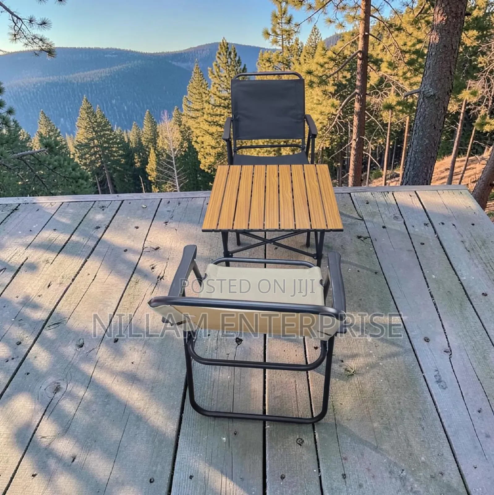 Foldable Outdoor Chair + Table