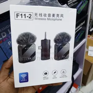 F11-2 Wireless Lavalier Mic With Lightning USB-C 3.5mm