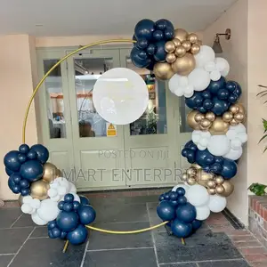 Navy Blue and Gold Balloons Baby Shower Birthday Party Decorations