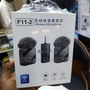 F11-2 2.4GHz Wireless Mic Kit for Vlogging Interviews