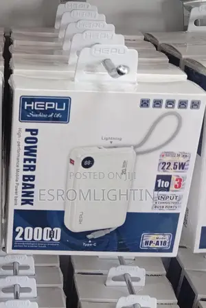Hepu HP-A18 20,000mah Power Bank – Only Kes 2,700!