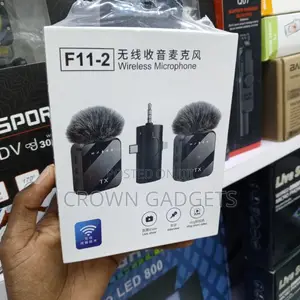 F11-2 2.4GHz Wireless Lavalier Microphone With Dual TX