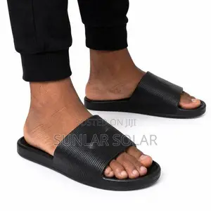 High Quality Black Unisex Slides Sandals