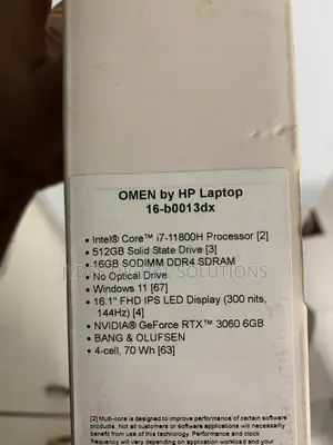 Laptop HP Omen 16 16GB Intel Core i7 SSD 512GB