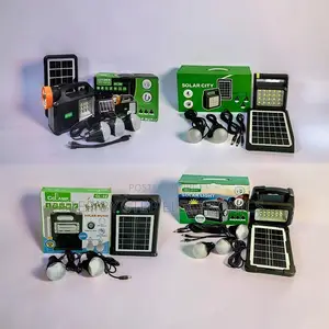 Powerful Portable Home Solar Lighting System Kits With Led Bulbs