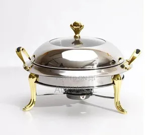Round Stainless Steel Buffet Food Warmer