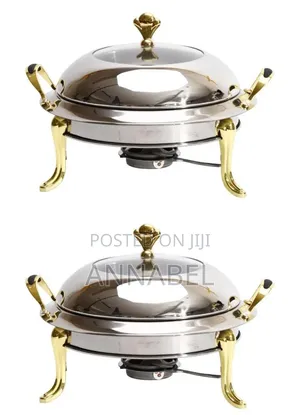 Round Stainless Steel Buffet Food Warmer