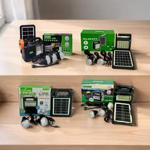 Advanced Portable Home Solar Lighting System Kits With Led Bulbs