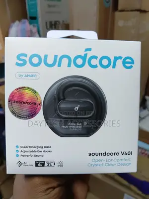 The Soundcore V40i Open-Ear True-Wireless Earbuds by Anker.
