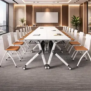 Office Desk : 1.2M Movable Folding Splicing Table