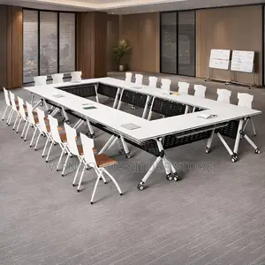 Office Desk : 1.2M Movable Folding Splicing Table