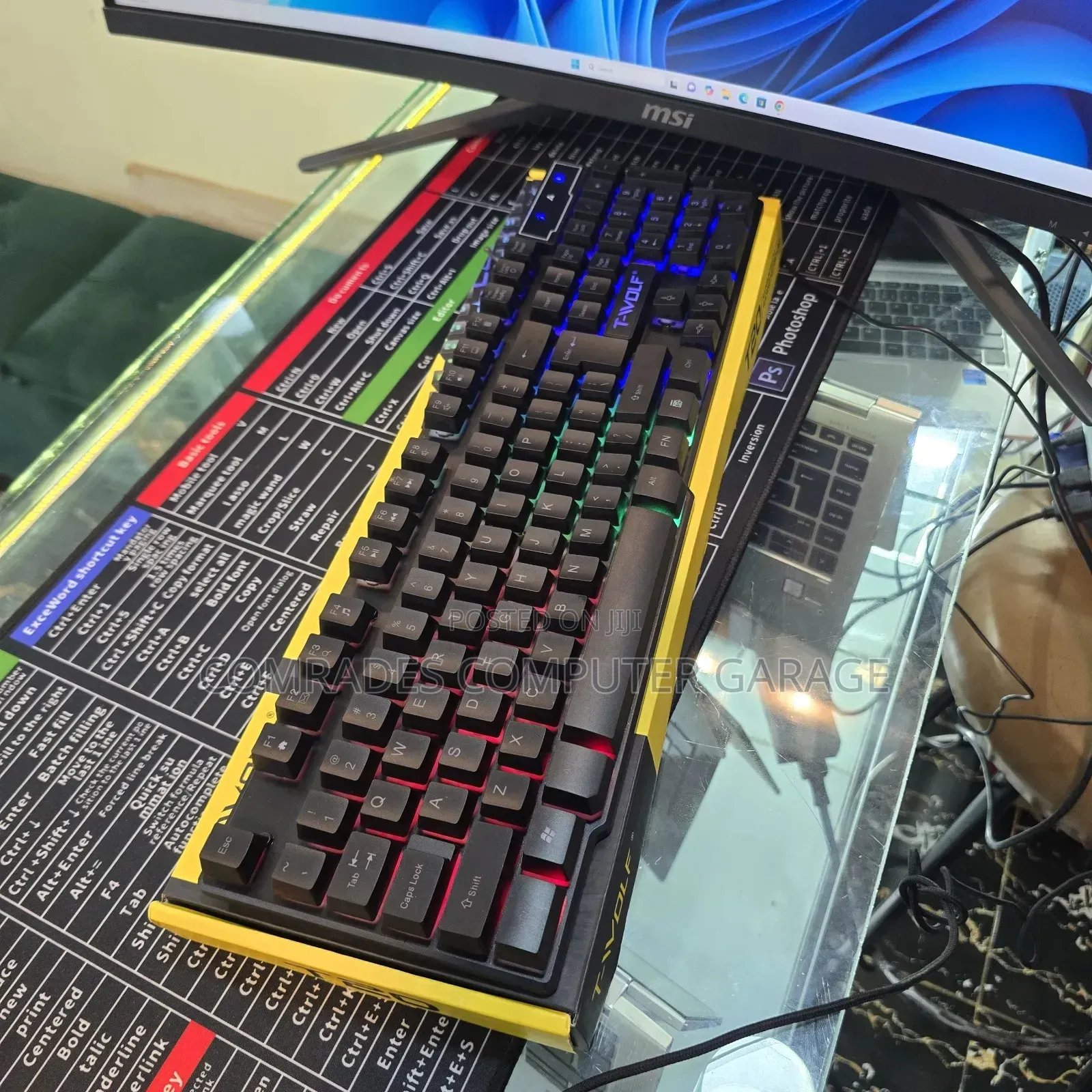Backlit Gaming Rainbow Keyboard aT20