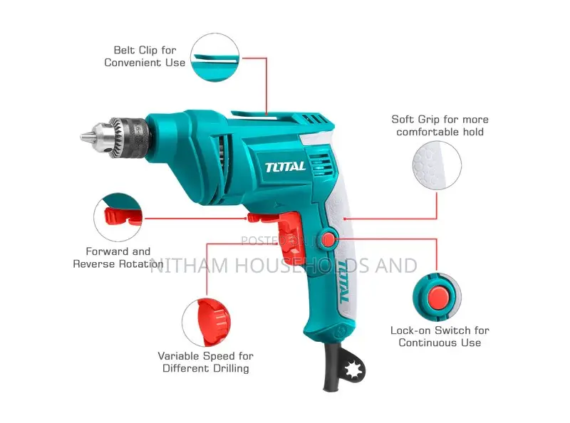 TOTAL Electric Drill 500W