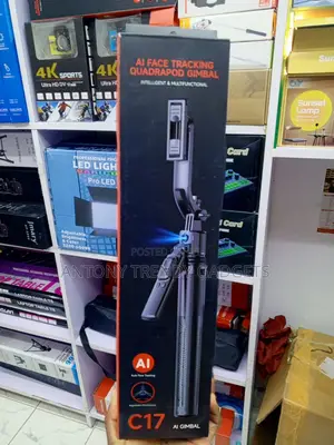 C17 AI Vlogging Gimbal With Gesture Control Bluetooth