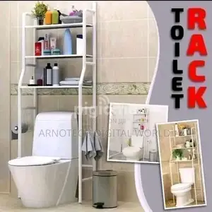 Stainless Steel Three-Tier Toilet Rack