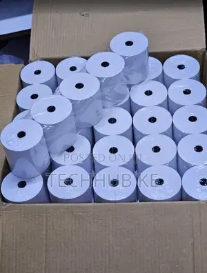 Thermal Roll Papers Box of 50Pcs 80mm by 80mm for POS Thermal Printer