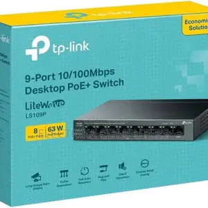 TP-Link LS109P 9-Port 10/100Mbps Desktop Switch