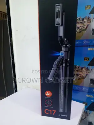 C17 AI Face Tracking Quadrapod Gimbal, Stand With Gesture Control