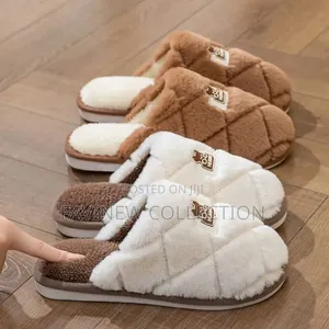 Autumn and Winter Non-slipIndoor Shoes/Outdoor Warm Cotton Home Slides