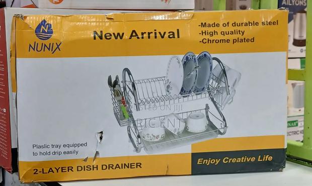 Nunix 2 Layer Dish Drainer Steel - thumbnail 2