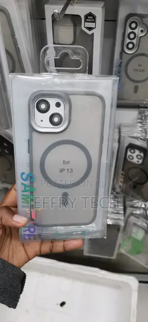 iPhone 13,grey Translucent Magnetic Phone Case